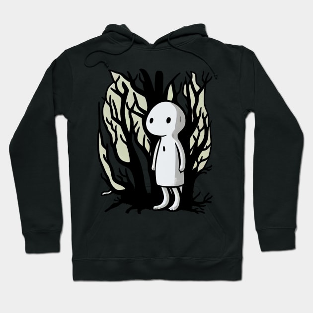 Kodama Japan Spirit Ghost in dense forest Hoodie by KOTOdesign